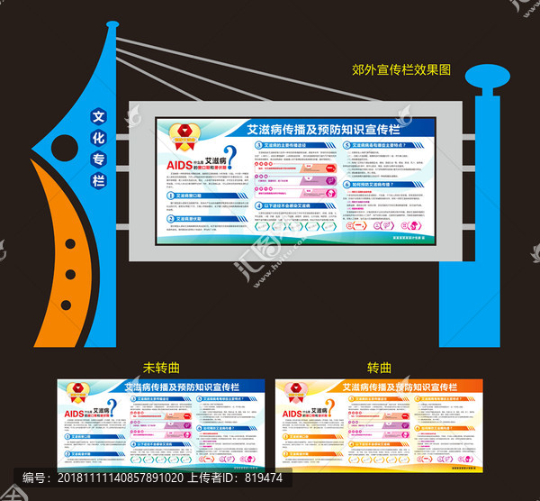 预防艾滋病宣传栏