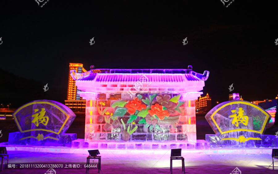 满洲里冰雪节冰景