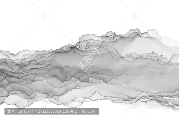 水墨遠山