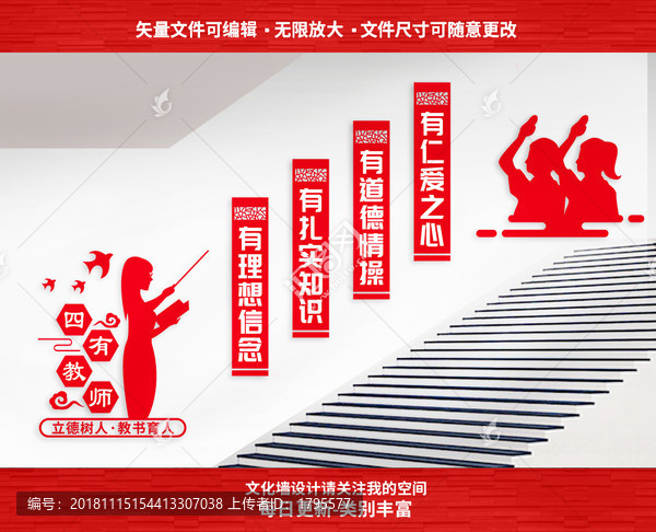 四有好老師樓梯文化