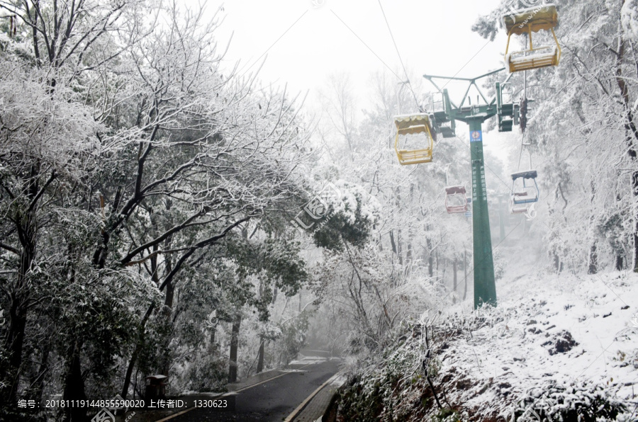 雪后景区