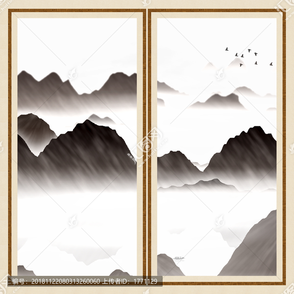 中國水墨裝飾畫