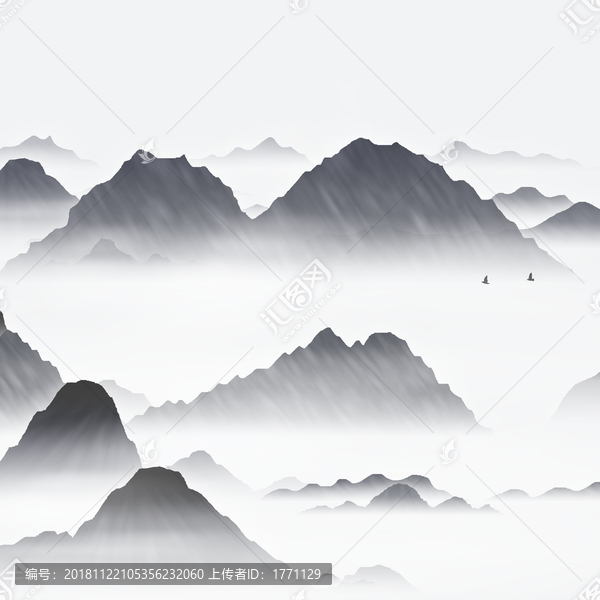 新中式山水裝飾畫