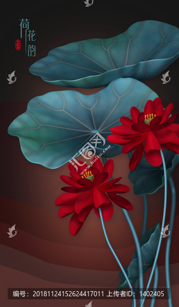 3d立體浮雕荷花玄關(guān)背景墻