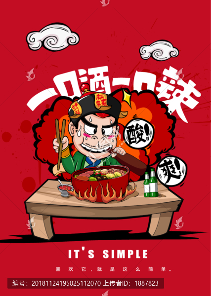 火鍋卡通海報(bào)