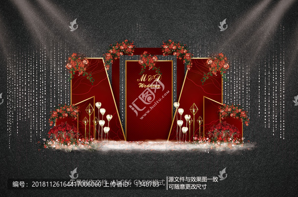 紅色主題婚禮