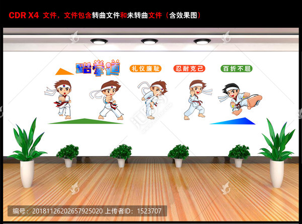 跆拳道文化墻