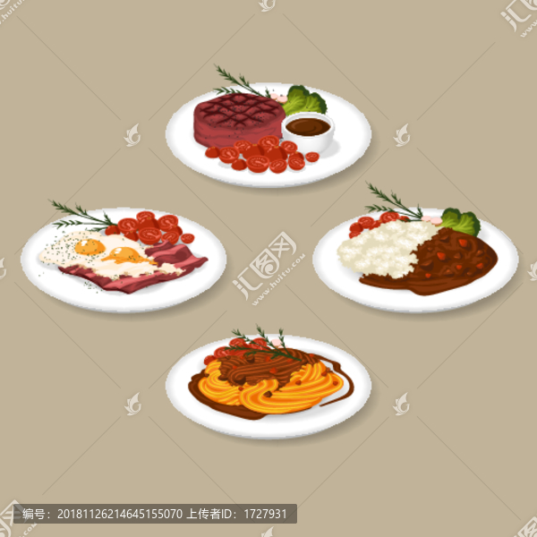 美食插画