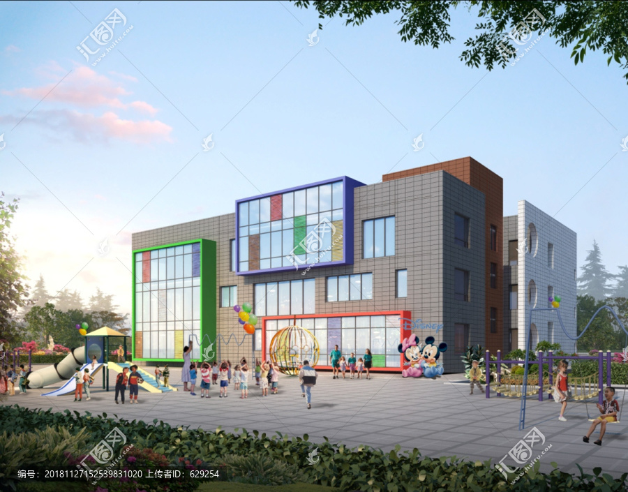幼兒園建筑效果圖