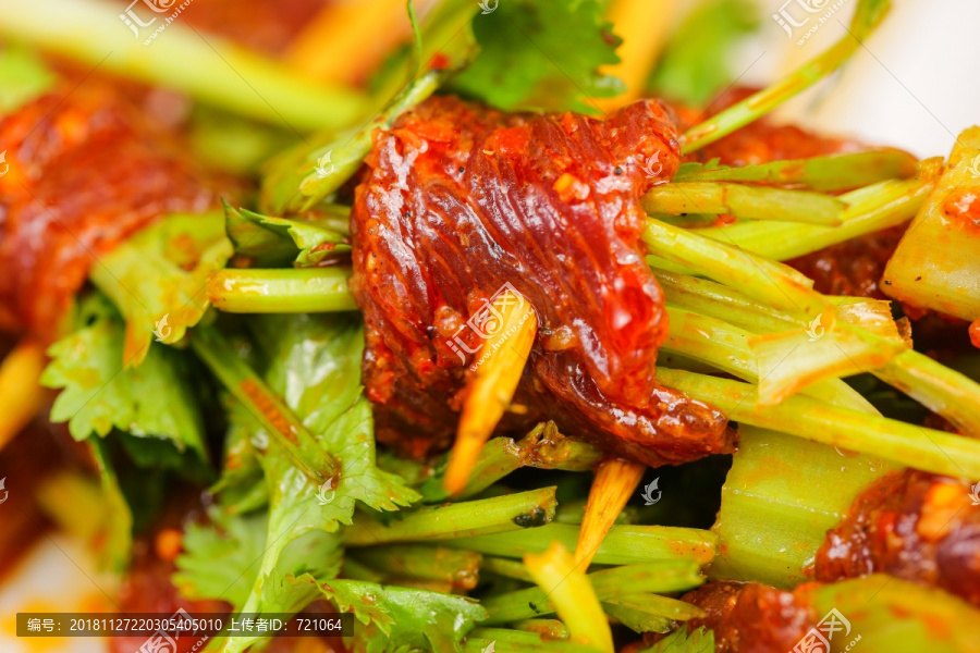 香菜牛肉串串