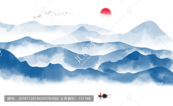 新中式山水画