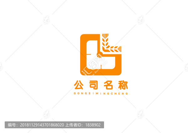 麦穗金融行业logo标志设计