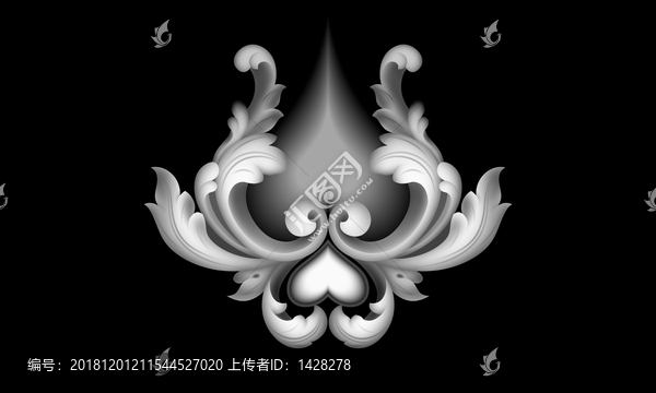 三角歐式洋花4