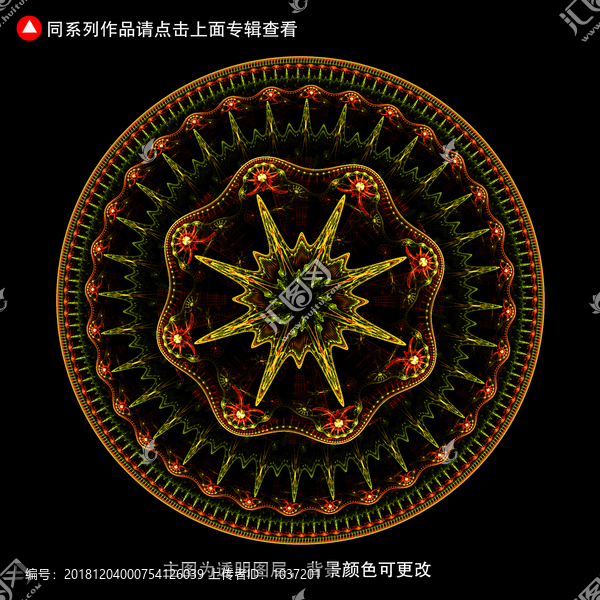 圓形印花圖案