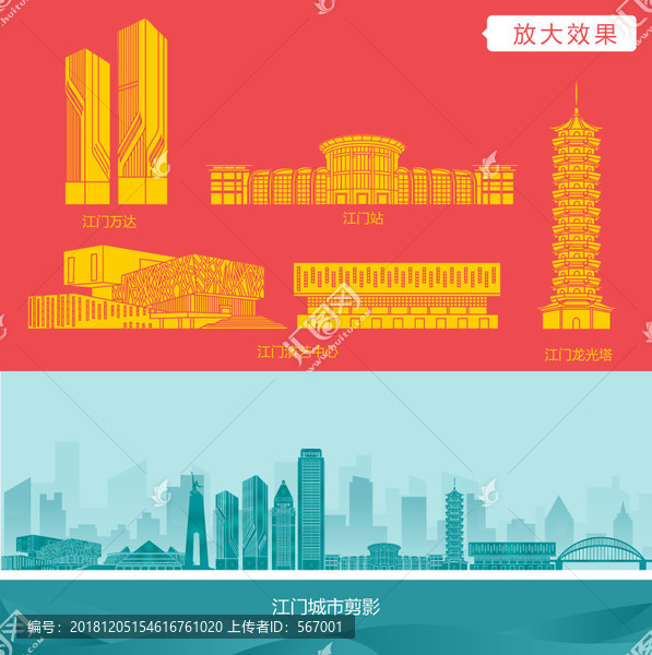 江門城市剪影