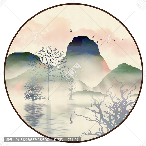 原創(chuàng)水墨裝飾畫