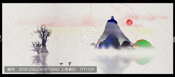 意境禪意裝飾抽象畫