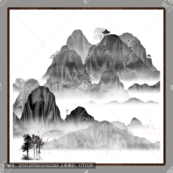 工藝裝飾水墨畫