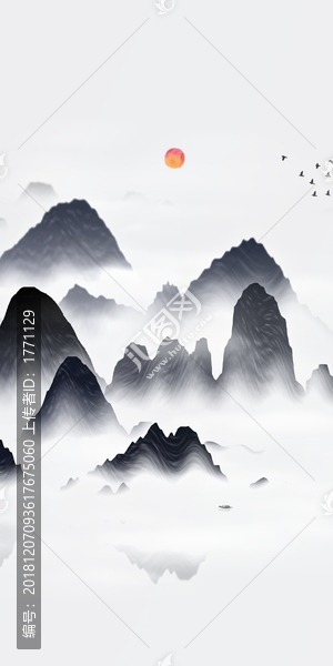 中國(guó)水彩水墨裝飾畫(huà)