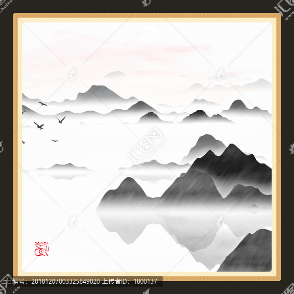 禪意山水畫