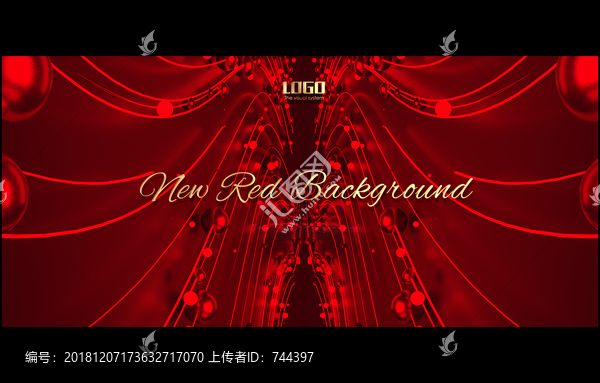 新版紅金通用背景