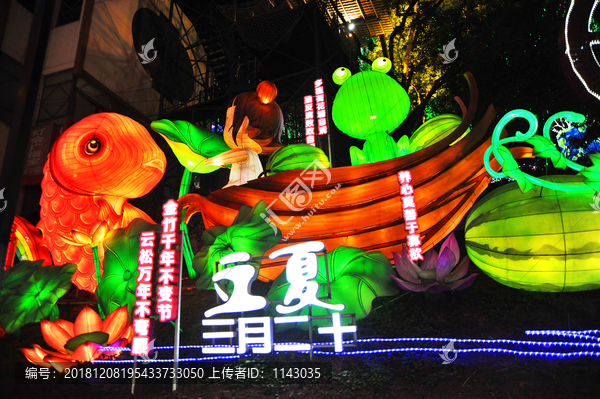 中国二十四节气彩灯