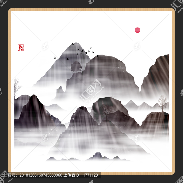 中國(guó)水彩水墨裝飾畫(huà)