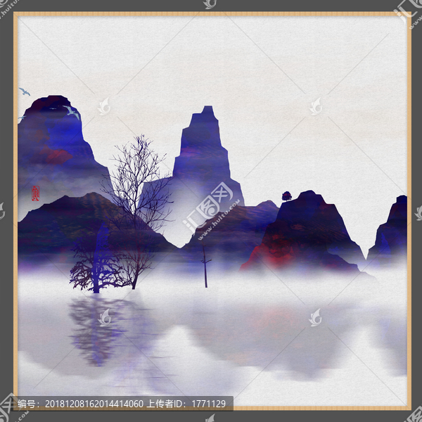 意境禪意裝飾抽象畫(huà)