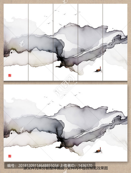 禪意水墨山水