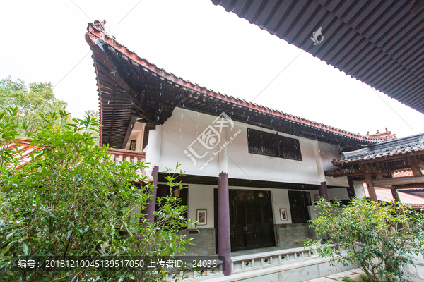 武夷山天心永乐禅寺客堂飞檐雨滴