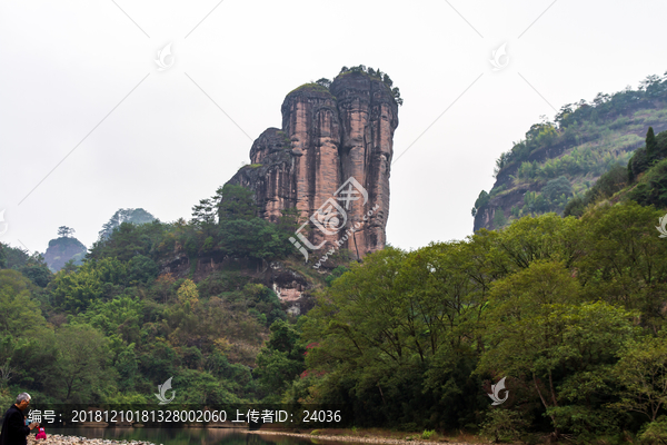 福建武夷山风景区玉女峰风光