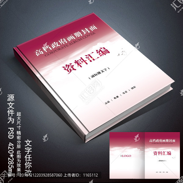 高檔政府畫冊封面