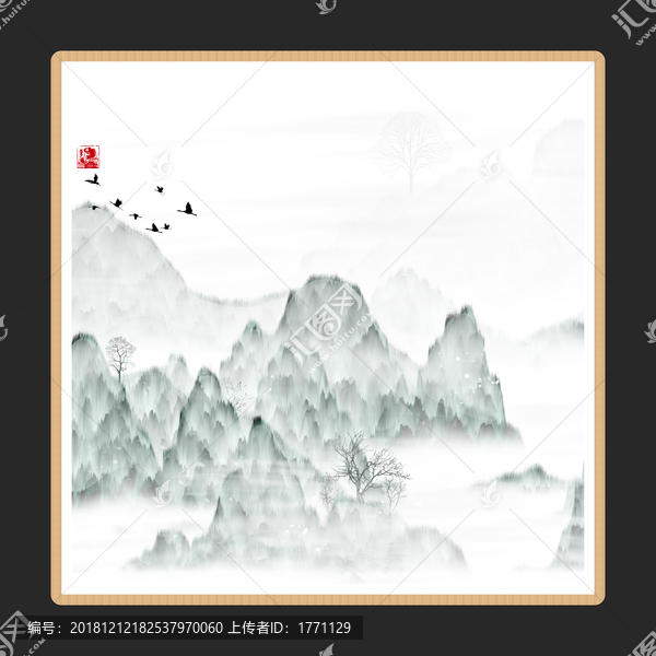 抽象畫彩墨肌理油畫