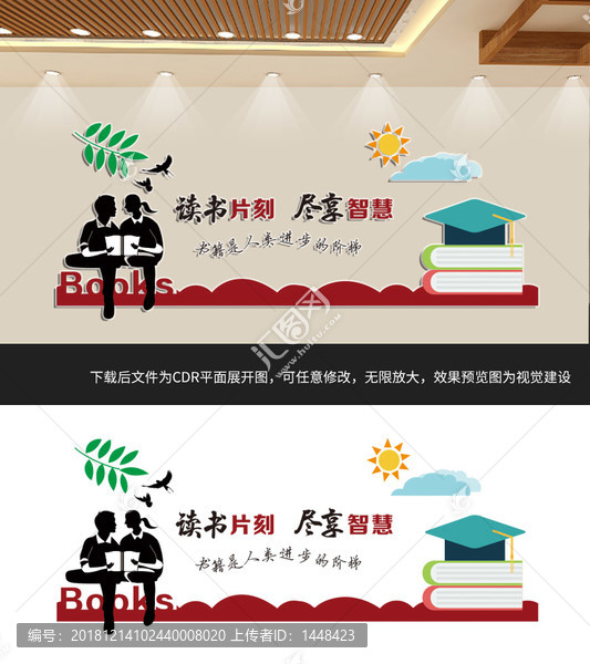 閱覽室文化墻