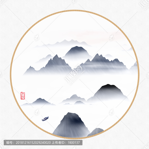 水墨裝飾畫(huà)
