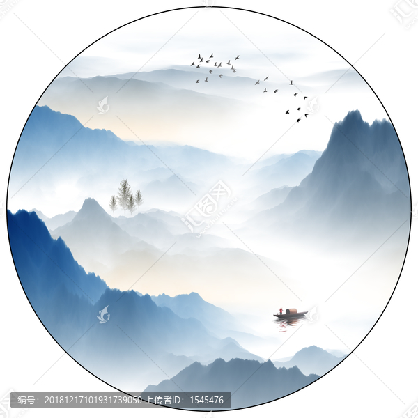 水墨山水畫(huà)