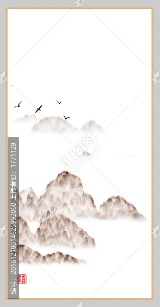 現(xiàn)代水墨掛畫無框畫