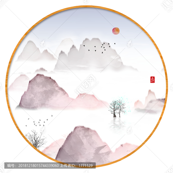 現(xiàn)代水墨水彩抽象油畫