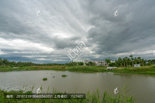 海南美丽乡村田园风光