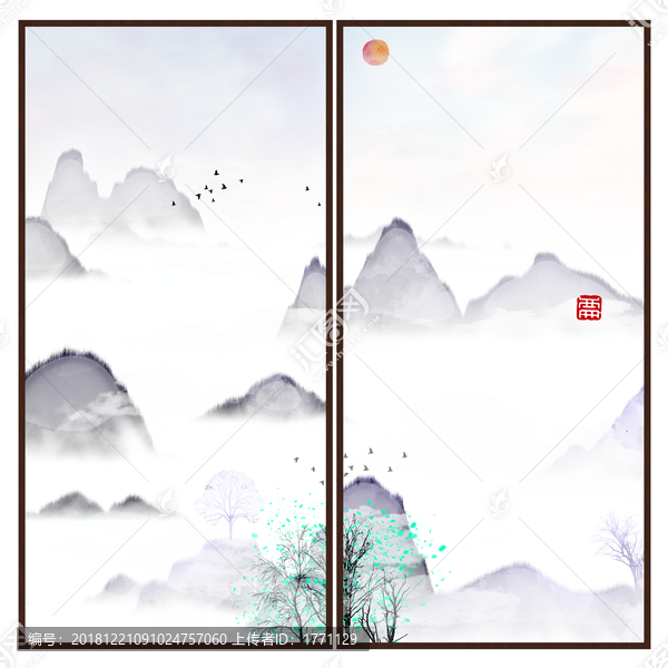 意境禪意裝飾抽象畫