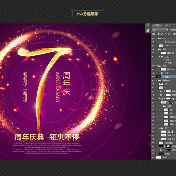 7周年慶典海報(bào)