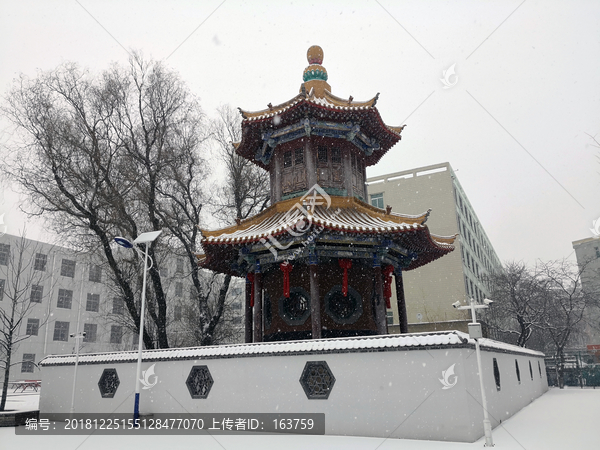 雪中魁星楼