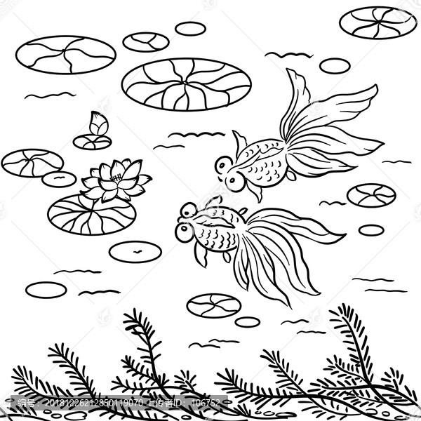金玉滿堂金魚(yú)圖