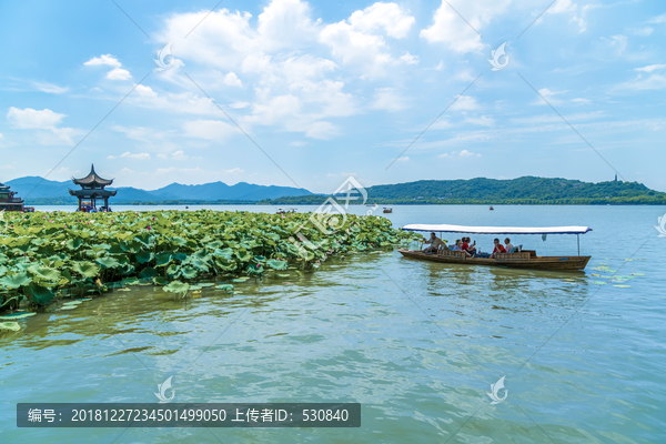 杭州西湖全景