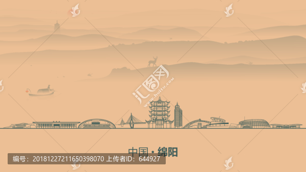 綿陽水墨建筑