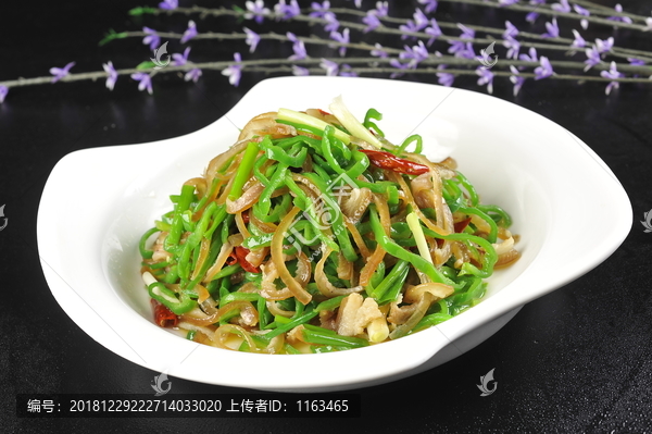 青椒炒豬皮