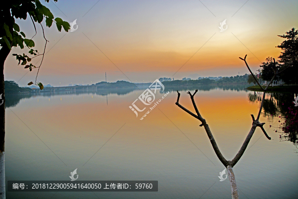 松山湖黄昏风景