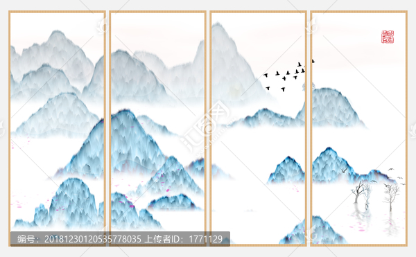 抽象畫彩墨肌理油畫