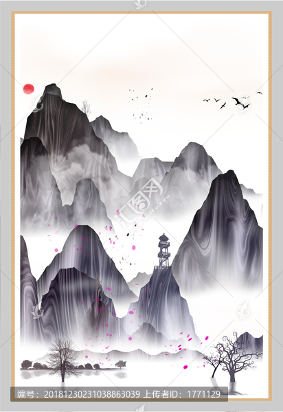 水彩水墨藝術(shù)畫