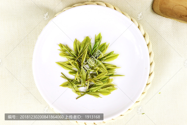 安吉白茶干茶茶素材